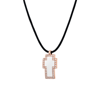 Tattoo Frame pave pendant by Gavello