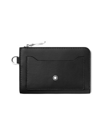 Montblanc Meisterstuck μαύρη δερμάτινη Κλειδοθήκη και Θήκη Καρτών 4cc Key Pouch