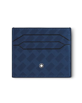 Montblanc Extreme 3.0 μπλε δερμάτινη Θήκη καρτών 6cc 198079