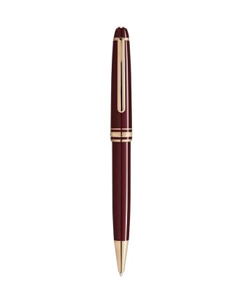 Montblanc Meisterstuck Burgundy Red Classique Gold-Coated Ballpoint Pen 133008