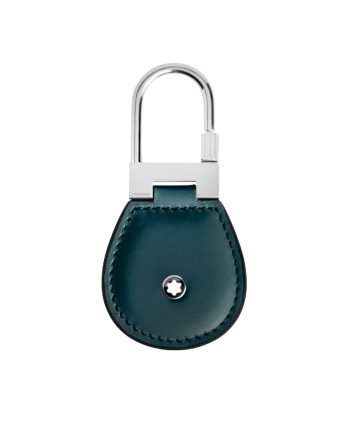 Montblanc Meisterstuck Keyring with Steel Grey-Blue Leather 199018